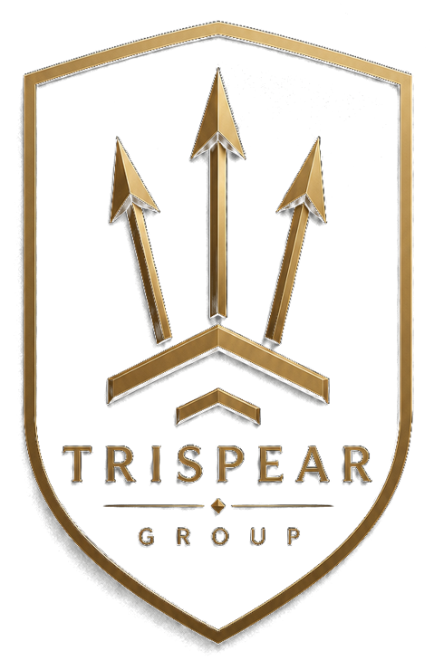 TriSpear Group — three gold spears emblem